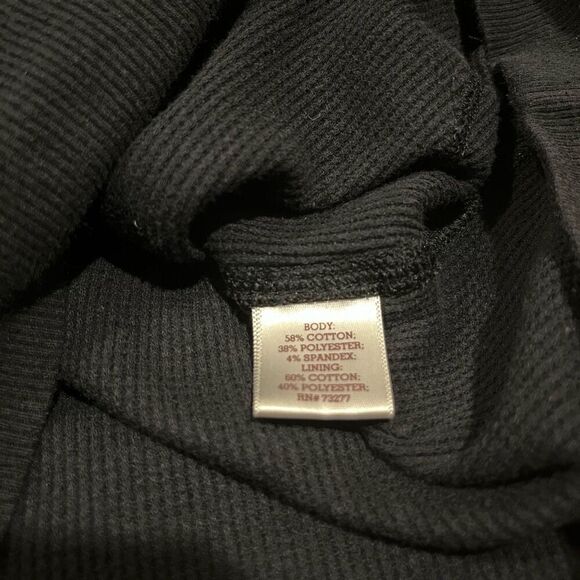 SO Black Long Sleeve Waffle-Knit Thermal Hoodie Girl’s Large - Picture 4 of 4